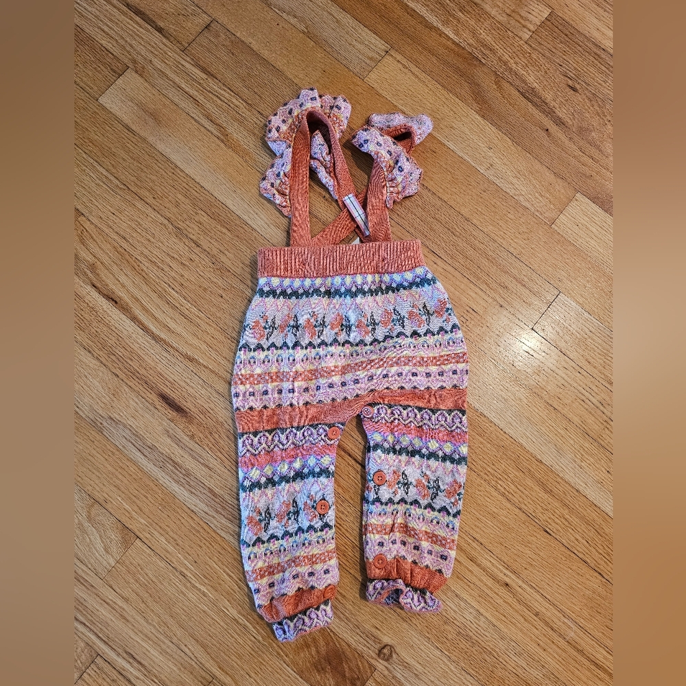 Matilda Jane Pumpkin Pie Choose Your Own Path Ruffle Sweater Knit Overalls